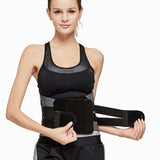 Adjustable Medical Therapy Waist Belt Lumbar Support Back Support Brace Double Banded Posture Corrector Men Women Pain Relief