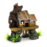Aquarium Decoration Accessories Artificial Fish Reptile House Shelter Fish Tank Landscaping Resin Building Ornaments