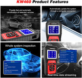 KW460 Car Tester Replacement for Mercedes-Benz OBD II +EOBD Scanner Diagnostic Instrument Detection Replacement Inspection Tools
