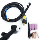 WP-17V Tig Welding Head Torch Tool Flexible Head with Gas Valved 35/50 4M Cable