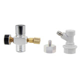 CO2 Mini Gas Regulator 0 - 60psi with Tr21*4 Adapter CO2 Charger TR21*4 3/8-20UNF Keg Charger Beer Kegerator