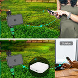 Intelligent Tuya APP BT Water Timer Rain Delay Programmable Irrigation Timer with Automatic and Manual Watering Hub Required