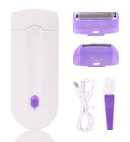 2 In 1 Rechargeable Electric Epilator Women Painless Hair Removal Lady Epilator Device Instant Sensor Light Shaver Dropshipping