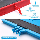 2 Pack Contour Gauge,10 inch Widen and 5 inch Contour Duplication Gauge, Gauge Measure Ruler for Corners and Contoured