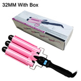 Triple Barrel Hair Curling Iron Perm Splint Ceramic Hair Curler Tongs Hair Crimper Iron Hair Waver Styling Curling Wand Tool