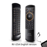 Rii Mini I25A Multifunction Portable 2.4G Wireless Fly Mouse Russian English Keyboard I25 Remote For Android TV Remote TV BOX