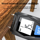 MESTEK WM700 Wood Moisture Tester Temperature Humidity Meter Mini LCD Digital Lumber Damp Meter Detector Tester 2 Pin Probe