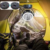 10000mAh Camping Fan with Lights USB Rechargeable Clip on Fan with Hanging Hook Summer Handy Air Cooling Fan for Hiking Fishing