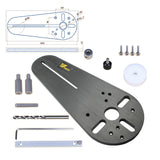 NEW Circle Cutting Jig for Bosch Makita Electric Hand Trimmer Wood Router Woodworking Milling Circle Milling Groove
