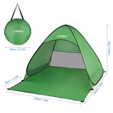Lixada Automatic Instant Pop Up Beach Tent Lightweight Outdoor UV Protection Camping Fishing Tent Cabana Sun Shelter 2023
