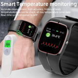 P20 Watch Smart Air Pump Airbag Oscillometric Blood Pressure Measurement Body Temperature Heart Rate Sleep Monitor Smartwatch