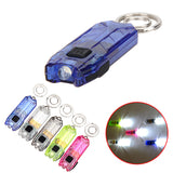 1pcs 45LM 2 Modes LED Light Keychain Portable Mini Flashlight Rechargeable USB Torch LED Light Key Chain Camping Outdoor Tools