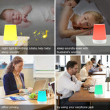 Baby White Noise Machine USB Rechargeable Timed Shutdown Sleep Machine Baby Sleep Sound Player Night Light Timer Noise Player