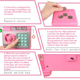 ATM Piggy Bank Automatic Money Rolling ATM Password Money Box Cash Coins Saving Box Creative Children Money Toy Christmas Gift