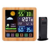Digital LCD Weather Station Thermometer Hygrometer with Wireless Sensor, Weather Forecast, Time Display and Black Night Light