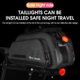 WEST BIKING 10L Large Capacity Cycling Bag Waterproof Mountain Bike Saddle Rack Trunk Bags Luggage Carrying Bag bicycle