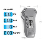 0-20mm 3 In 1 Digital Tire Pressure Gauge With Box ABS Self-Calibrating Car Tire Pressure Tread Depth Gauge LCD With Backlight
