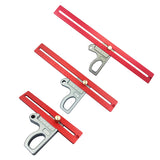 200/300/400mm Woodworking 45/90 Degree Scriber Ruler Height Gauge Measuring Tool 6XDD