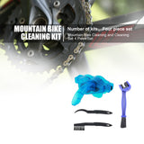 4pcs Professional MTB Mountain Road Bike Cleaning Tools Set Portable Chain Crankset Cleaner Brush Scrubber