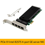82575EB Ethernet Electrical Port Network Card PCI-E X1 Gigabit 4 Port Server Network Card E1G42ET2 Gigabit Network Card