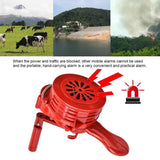 Sound Detector Portable Hand Crank Alarm Plastic Shell Manual Operated Air Raid Alarm ultra sound detector
