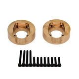 2PCS Brass Counterweight Balance Weight for YK4101PRO YK4102 YK4103 YK4082 YiKong RC Crawler Car Upgrade Parts