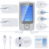 16 Mode Dual Output Digital Electronic Pulse Massager EMS Muscle Stimulator Pain Relief Machine Electro Therapy Body Massage