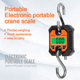 Crane Scale 100/150/300/500kg Crane Scale Heavy Duty Hanging Hook Scales Stainless Steel Weighing Balance with LCD Backlight