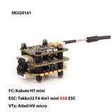 Holybro Kakute H7 Mini Flight Controller Tekko32 F4 45A / 50A 4in1 ESC &amp; HV Micro 800mW VTX FC Stack for FPV Racing Drone