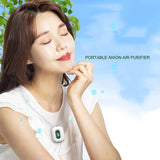 Top Deals Personal Wearable Air Purifier Necklace Mini Portable Air Freshner Ionizer Negative Ion Generator for Travel