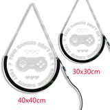 True Gamers Don't Die Video Games Decorative Round LED Neon Sign Muti-Color Wall Lamp Lighting Board Modern Game Players Gift