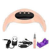 Gel Nail Dryer 2 in 1 Digital Display 30000RPM Nail Light for Salon