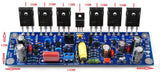 L150W stereo MOSFET IRFP250 Amplifier Board 200W 8R 2-Channel AMP Assembled Board