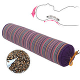 Striped Old Coarse Cloth Candy Buckwheat Pillow Cervical Pillow Buckwheat Candy Pillow Cylindrical Pillow Removable And Washable