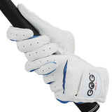 Pack 1 Pair Golf Gloves Kids Blue Pink Soft Fabric Lycra Breathable Elastic Left Hand Right Hand Leather Gloves