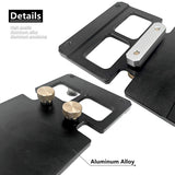 Woodworking Track Saw Square Guide Rail Clamp Right Angle Positioning Plate 90 Degree Angle Stop for Festool and Makita Rails