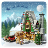 1452PCS Merry Christmas Elf Club House Set Bricks With Santa Claus Dolls Figures Model Building Block Children Kids Toys Gifts