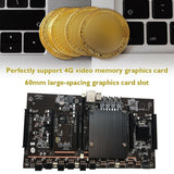 X79 H61 BTC Mining Motherboard with RECC 4G DDR3 Memory LGA 2011 DDR3 Support 3060 3080 Graphics Card for BTC Miner
