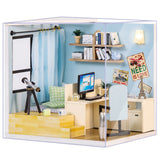 DIY Doll House Miniature Dollhouse With Furnitures Wooden House Miniaturas Toys For Children New Year Christmas Gift C&M