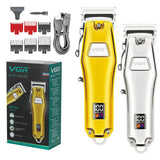 All Metal Cordless Professional Hair Trimmer Adjustable Beard Hair Clipper For Men Electric Hair Cutting Machine Rechargeable