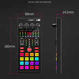 Mobile phone sound card KB11 live broadcast set Outdoor anchor singing special microphone complete equipment