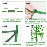 Vegetable Trellis With Clip Flowers Garden Indoor Potted Plants Stakes Vertical Climbing Plastic Tomato Cage Outdoor Balcony
