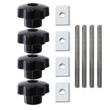 Handle T-slot Slider Miter T-track Jig Screw Fixture Table Saw Router Chute Rail Special Accessories Woodworking Tool Set 51BD