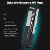 Sk-010 8Gb Digital Audio Voice Phone Recorder Dictaphone Mp3 Music Player Voice Activate Var A-B Repeating Loop