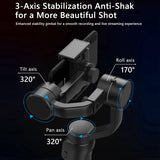 F8 3-Axis Handheld Gimbal Phone Stabilizer Smartphone Tripod Cellphone Holder For Iphone Android Mobile Video Record