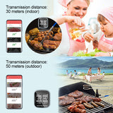 Barbecue Thermometer with 6 Color-Coded Probes APP Control Wireless BBQ Food Thermometer Digital Kitchen Thermometer Timer