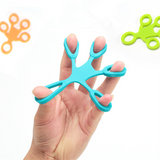 Finger Grip Silicone Ring Exerciser Antistress Resistance Band Fitness Stretcher 3 Levels Finger Sensory Toy for Autism ADHD