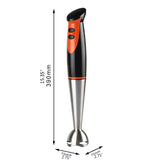 Electric Immersion Hand Blender Stick Mixer 750W One-Touch Control For Soups Sauces Baby Food