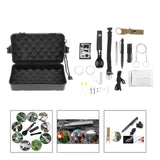 12pcs Premium Outdoor Survival Kits Camping Hunting Emergency Tools Portable Wire Saw Blow Fire Tube Scraper Whistle