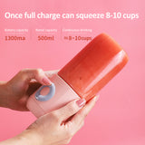 Portable Electric Orange Juicers Blender Bottle Mixer Mug USB Rechargeable Small Fruit Blender Juicer Machine Exprimidor Limon